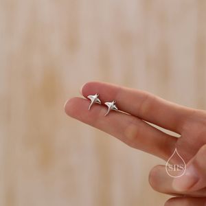 Sterling Silver Manta Ray Stud Earrings, Ocean Creature Fish Earrings, Cute and Quirky